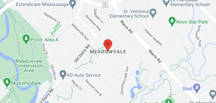 map of 6860 Meadowvale Circ